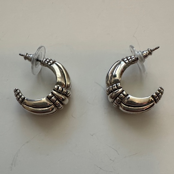 Jewelry - Elegant Silver Hoop Earrings